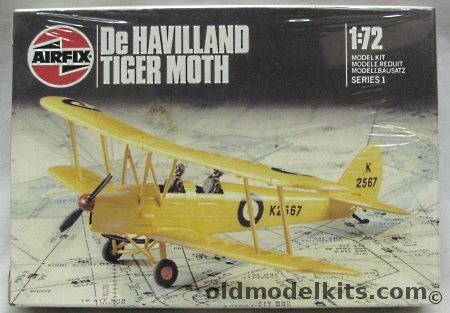 Airfix 1/72 De Havilland Tiger Moth, 01015 plastic model kit